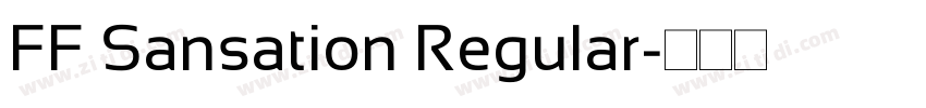 FF Sansation Regular字体转换